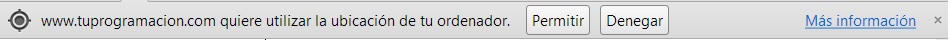 Petición geolocalización html5